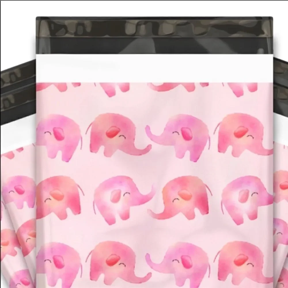 Poly Mailers MIX Pink Striped 6x9 10x13 35pcs 35st